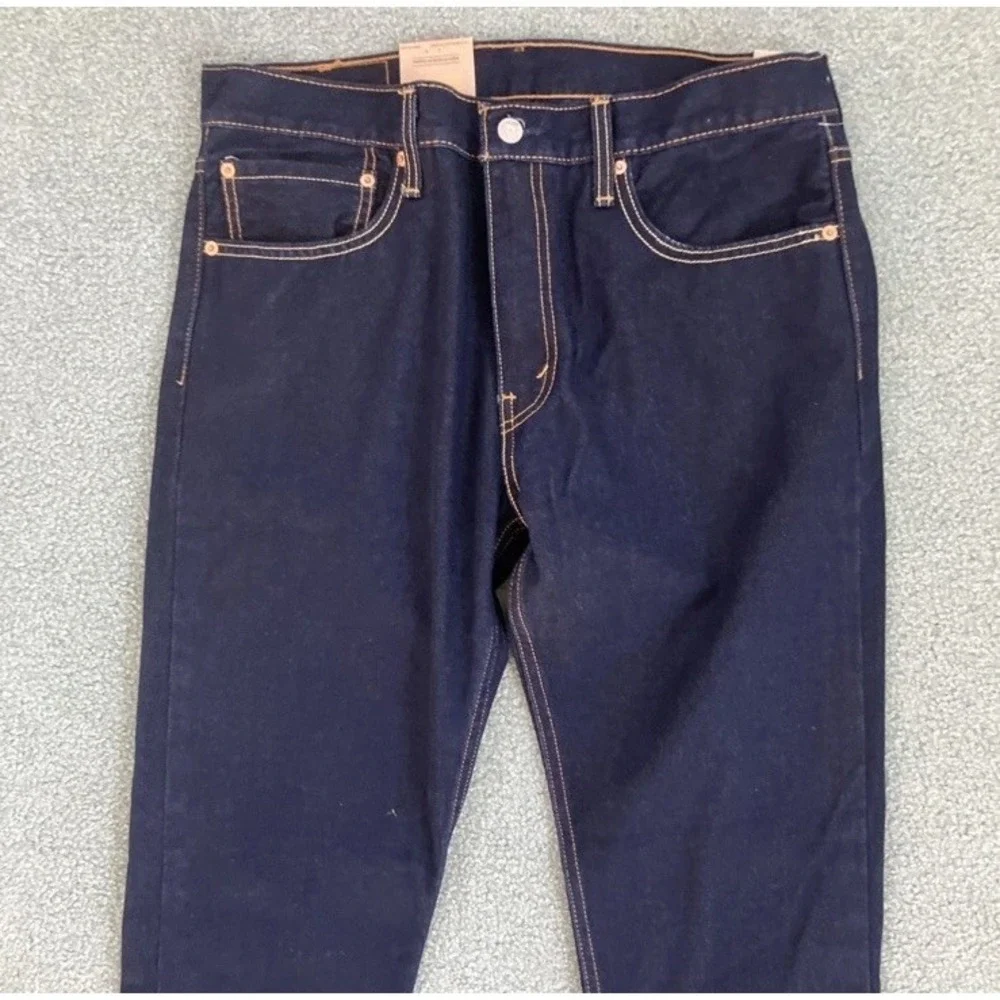 Levi 512 Slim Taper Jeans Mens 34X32 Blue Dark Wash Stretch Flex